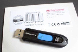 トランセンドのUSBメモリは台湾製でした。